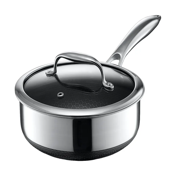 Hexclad gryde med låg - 2 l - Hexclad