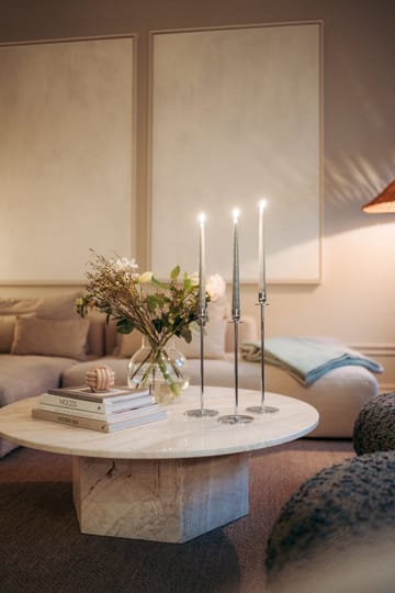 Chiaro Di Luna lysestage 30 cm - Forniklet messing - Hilke Collection