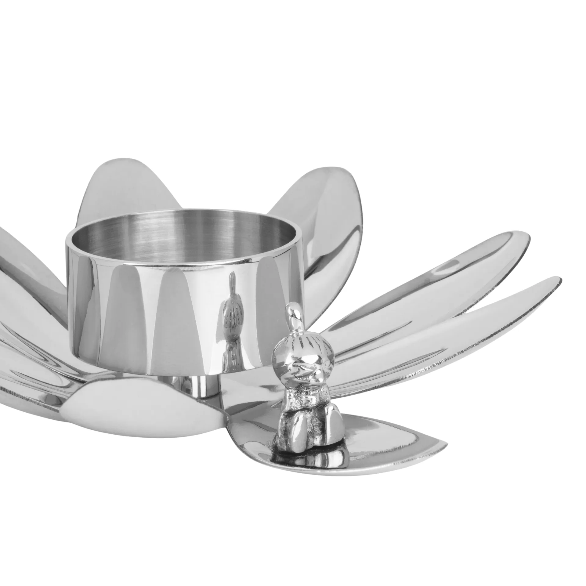 Hilke X Mumin Lille My lysestage, Forkromet messing Hilke Collection