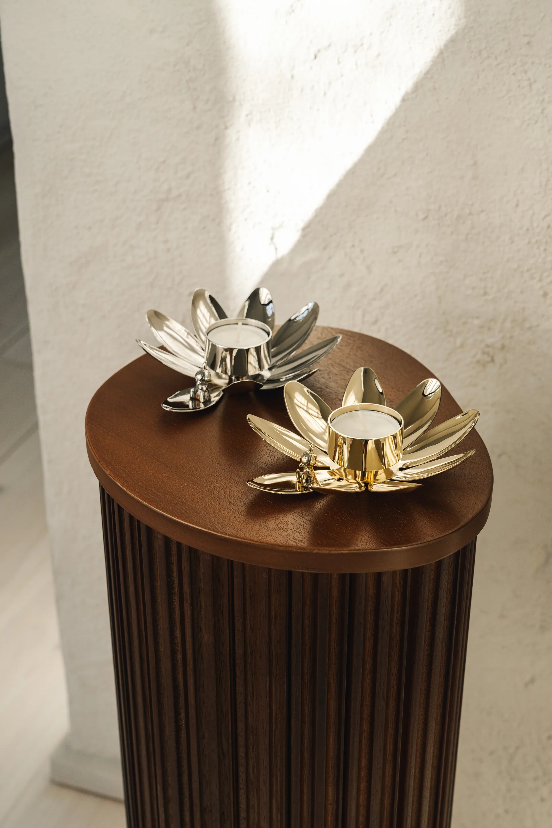 Hilke X Mumin Lille My lysestage, Forkromet messing Hilke Collection