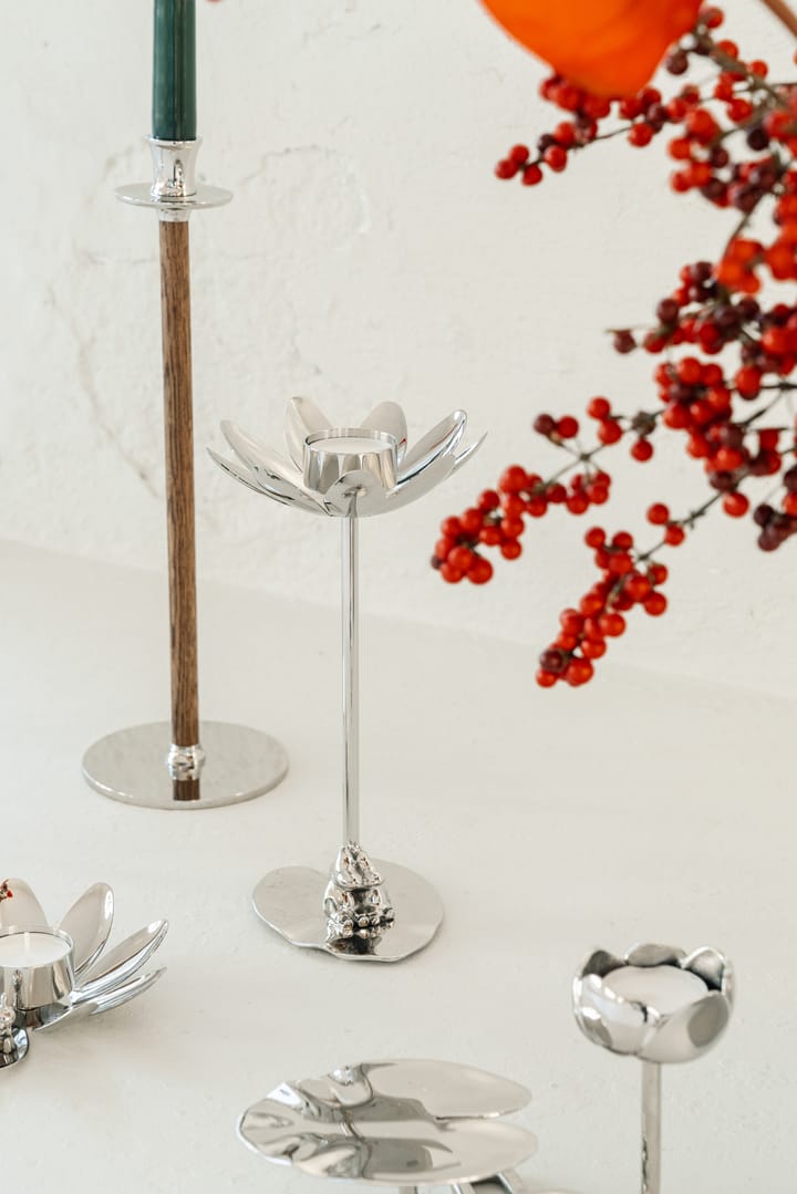 Hilke X Mumin Lille My lysestage, Forkromet messing Hilke Collection