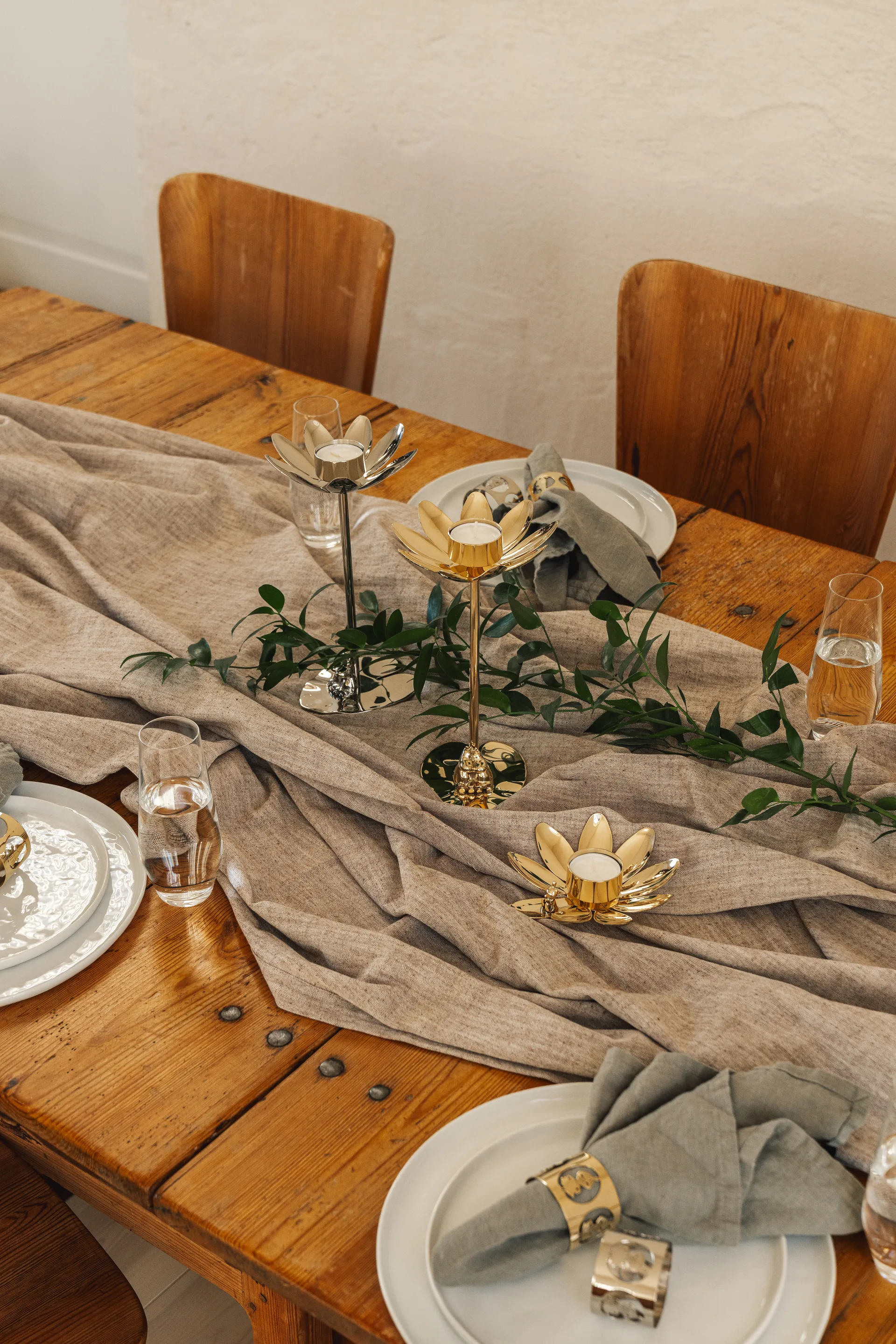 Hilke X Mumin Lille My lysestage, Messing Hilke Collection