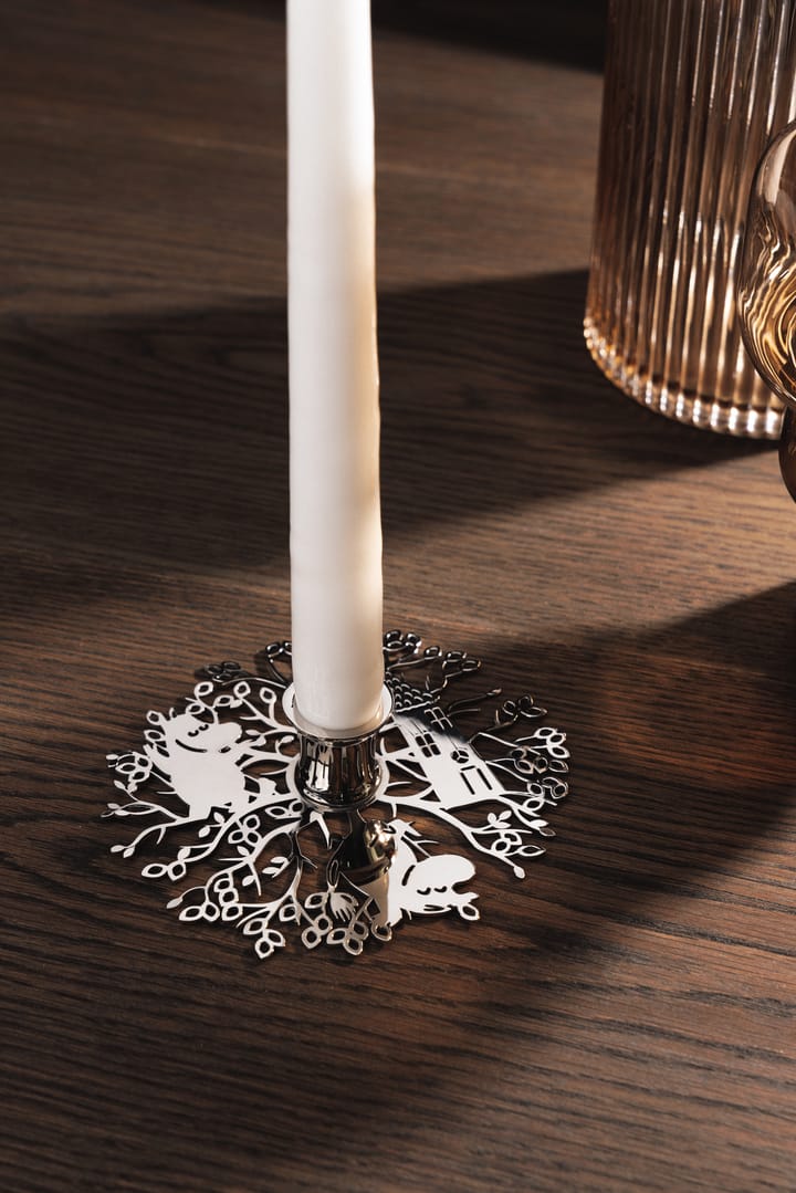 Hilke X Mumitrold No.1 lysestage, Forniklet messing Hilke Collection
