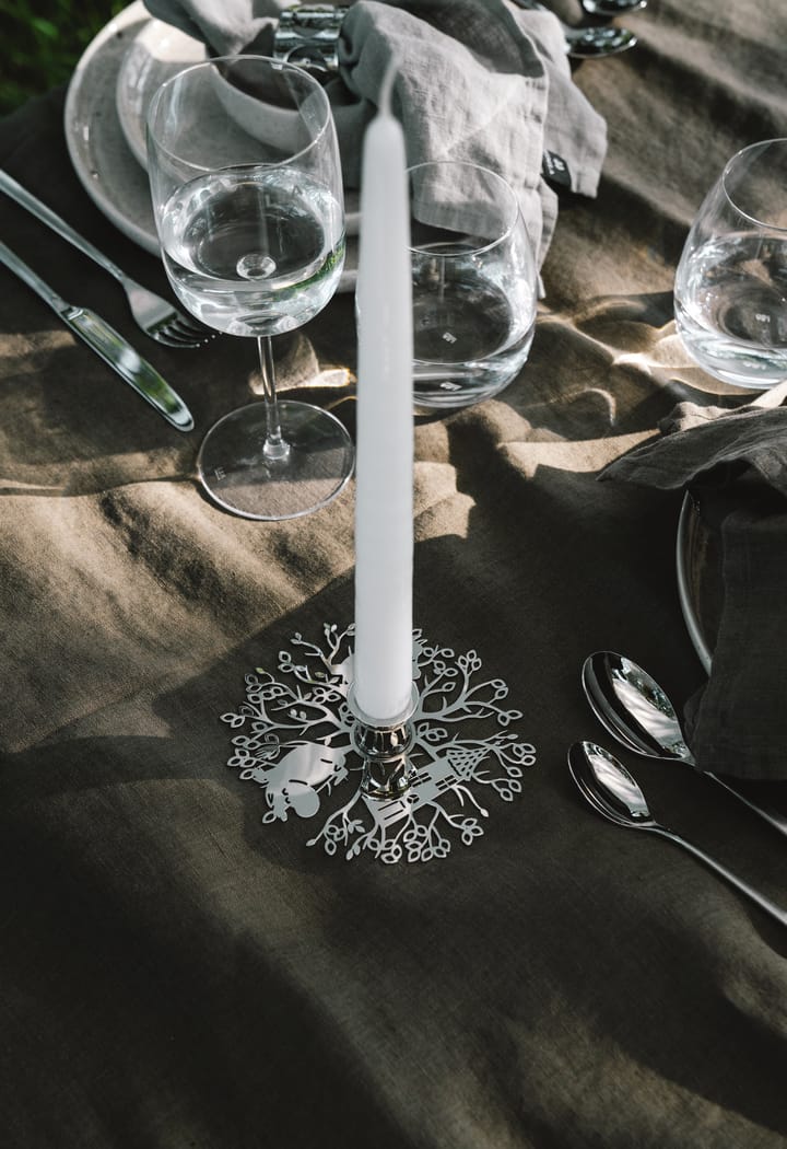 Hilke X Mumitrold No.1 lysestage, Forniklet messing Hilke Collection