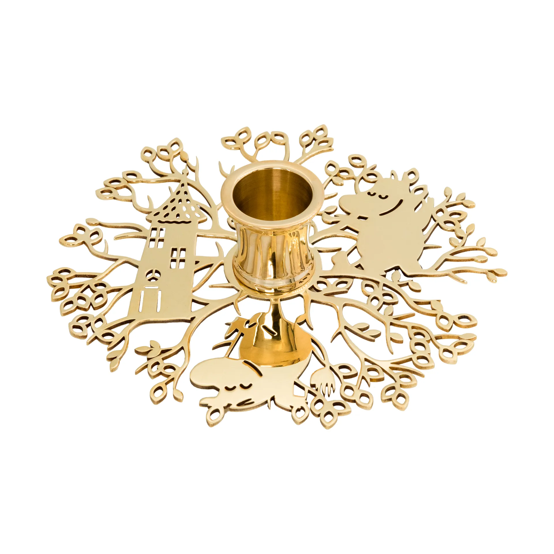 Hilke X Mumitrold No.1 lysestage, Messing Hilke Collection