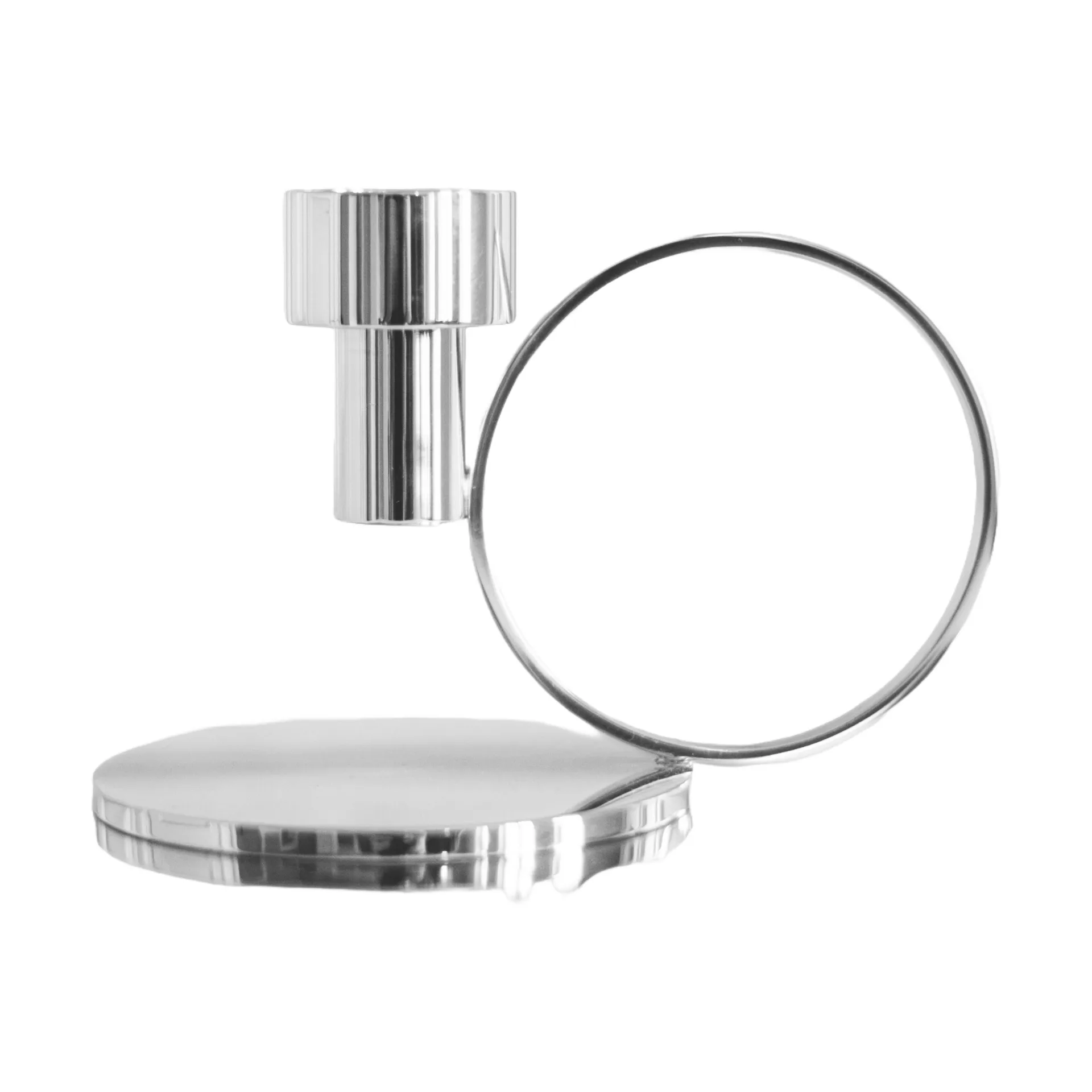 Insieme lysestage, Forkromet messing Hilke Collection