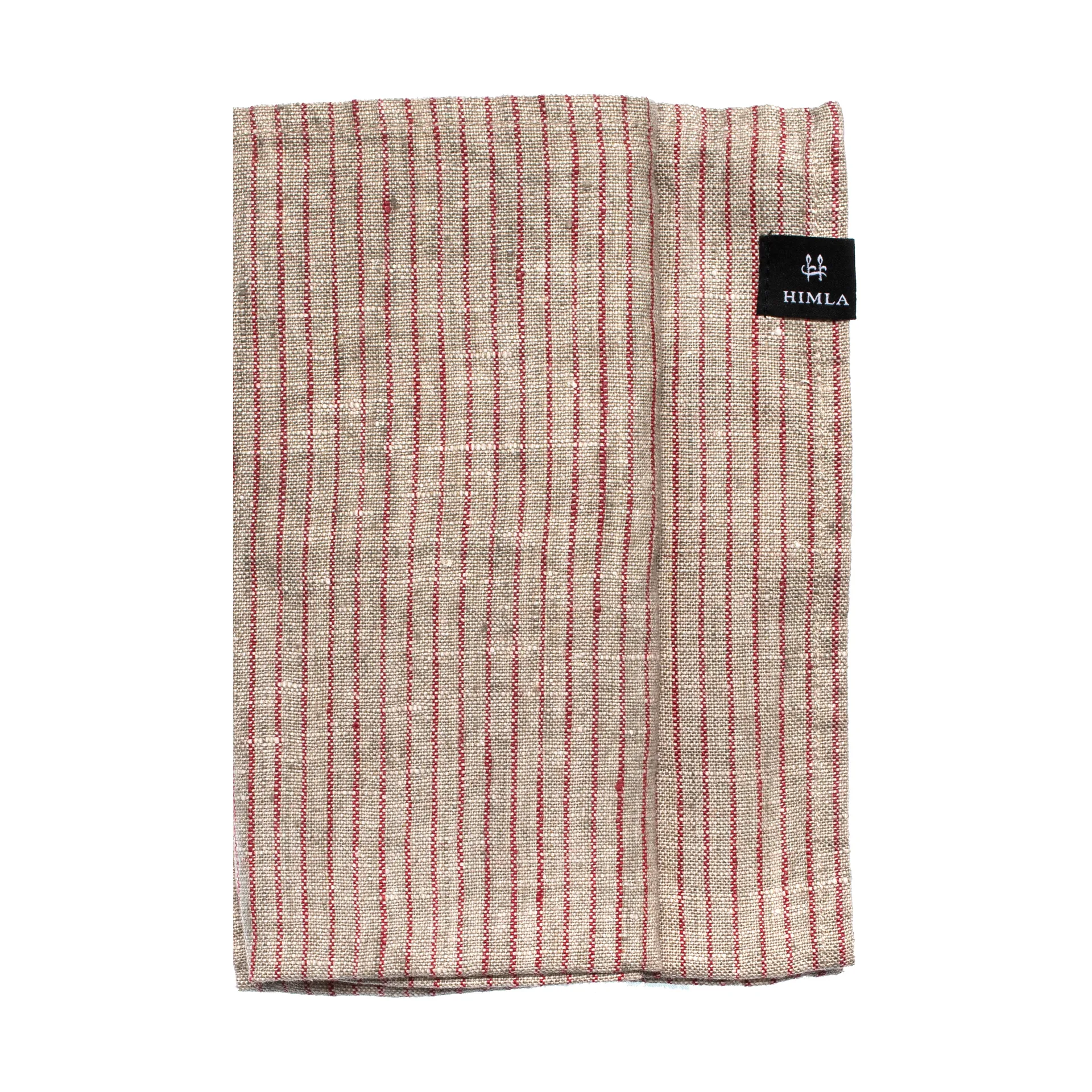 Linus serviet 45x45 cm 4 stk, True red/Natural Himla