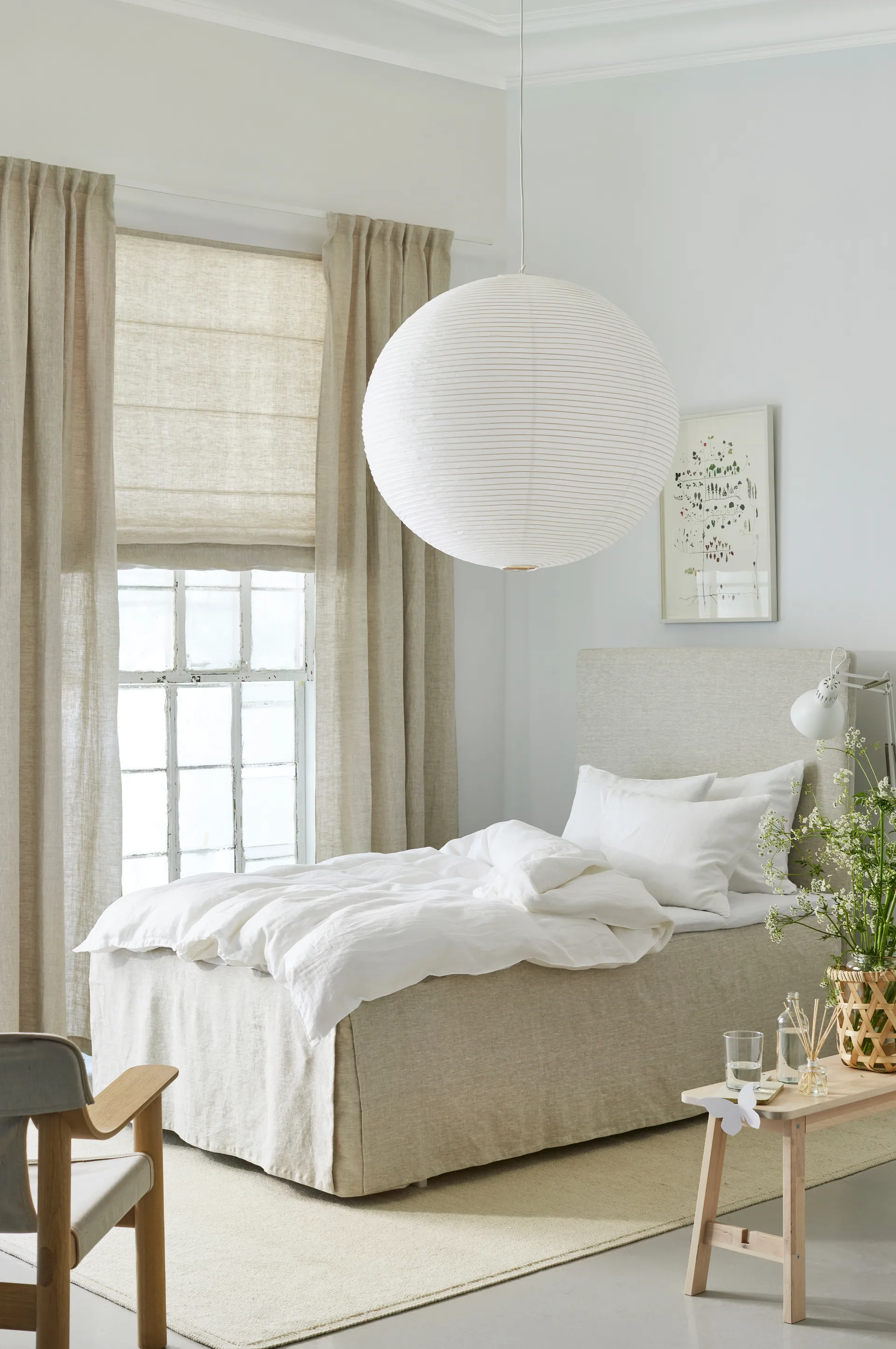 Miramar rullegardin 130x180 cm, Oatmeal Himla