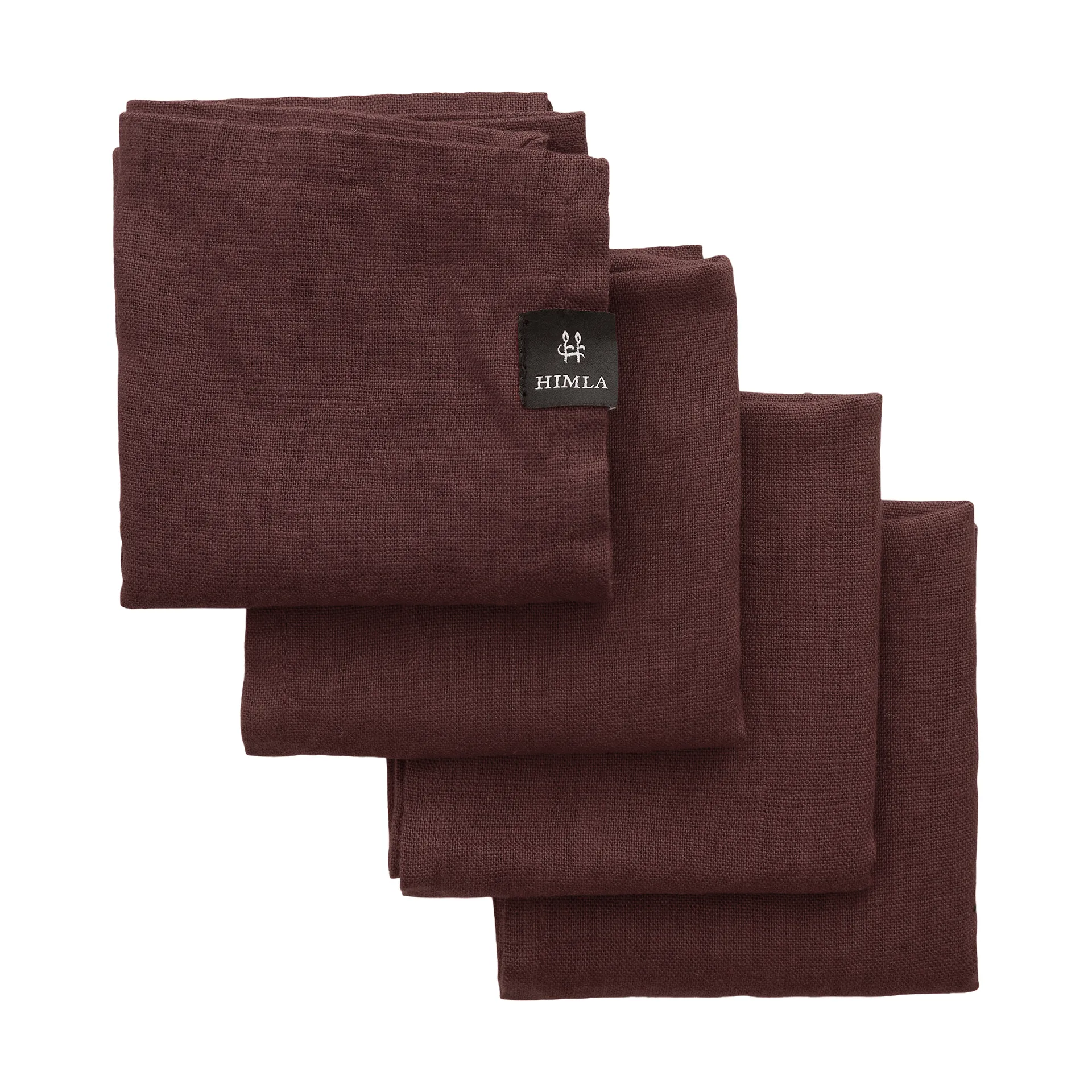 Himla Sunshine serviet 4-pak Burgundy (rød)