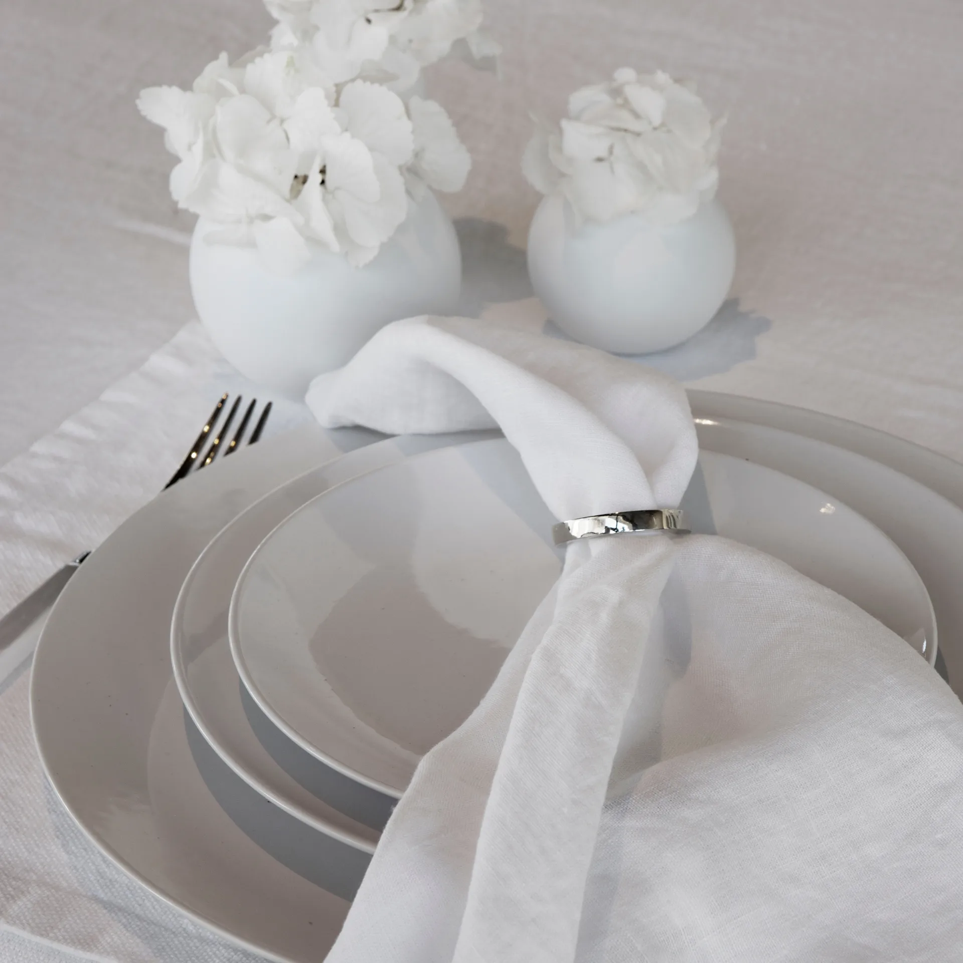 Vasea servietring 4-pak, Sølv Himla