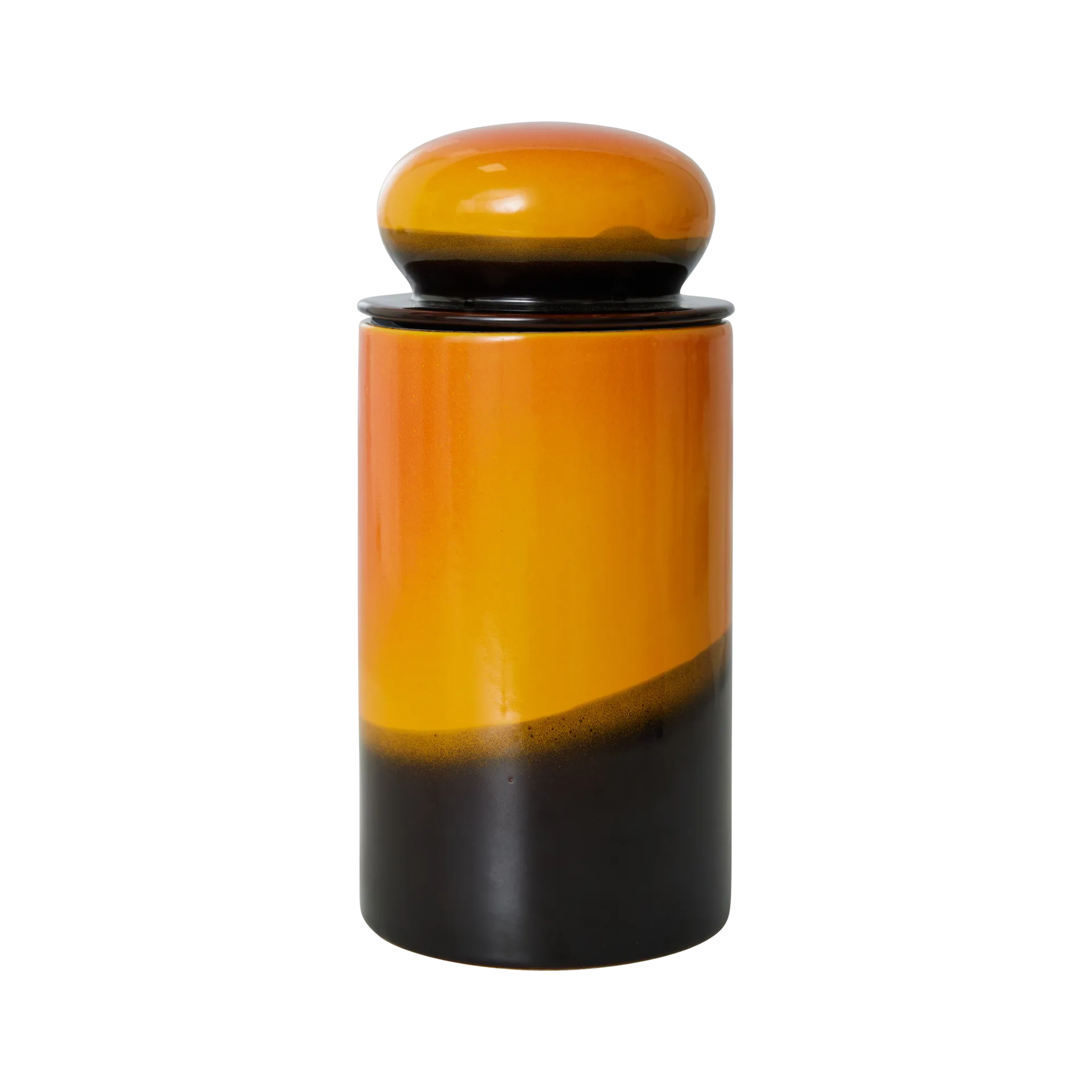 70s keramik Opbevaringskrukke Ø11x22,5 cm, Sunshine HKliving