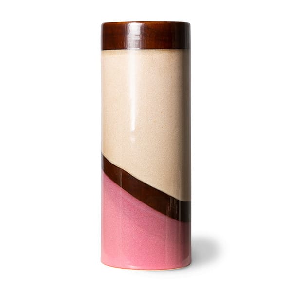 70s keramik vase L Ø9,5x25 cm - Dunes - HKliving