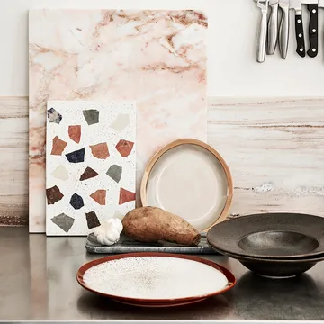 70's tallerken 22 cm 2-pak - Earth - HKliving