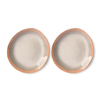 70's tallerken 22 cm 2-pak - Earth - HKliving