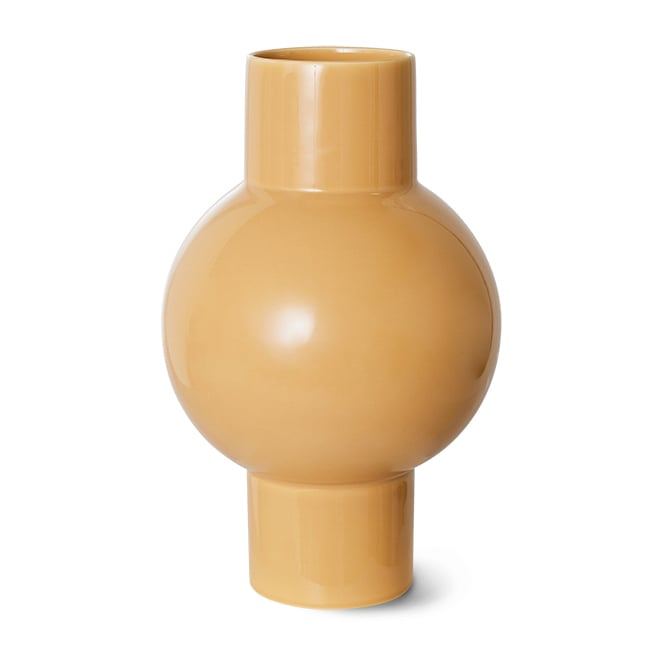HKliving Ceramic vase medium 32 cm Cappuccino