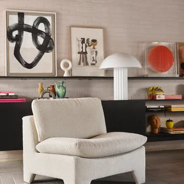 Cupola bordlampe 61 cm - Hvid - HKliving