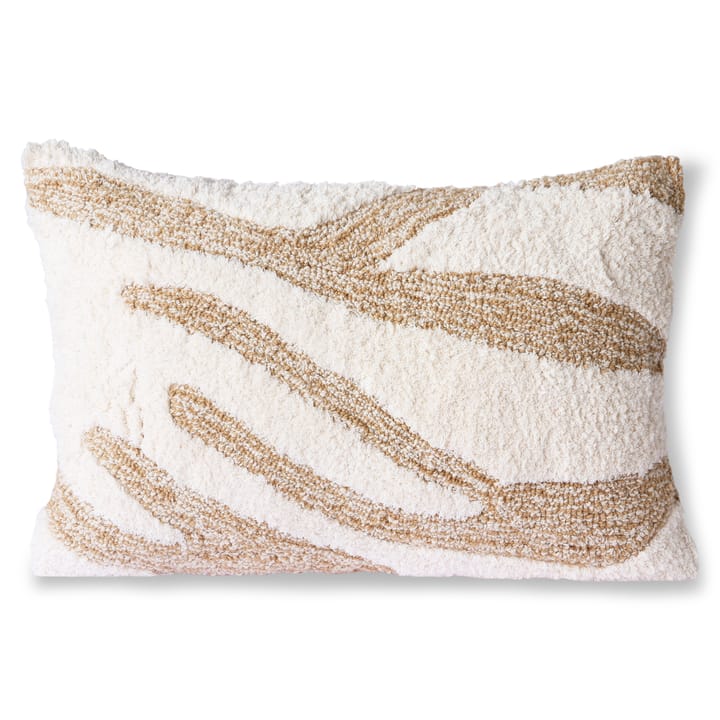 Fluffy pude 35x55 cm - Hvid/Beige - HKliving