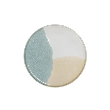 Gallery Ceramics rund tallerken - Mint/Nude - HKliving