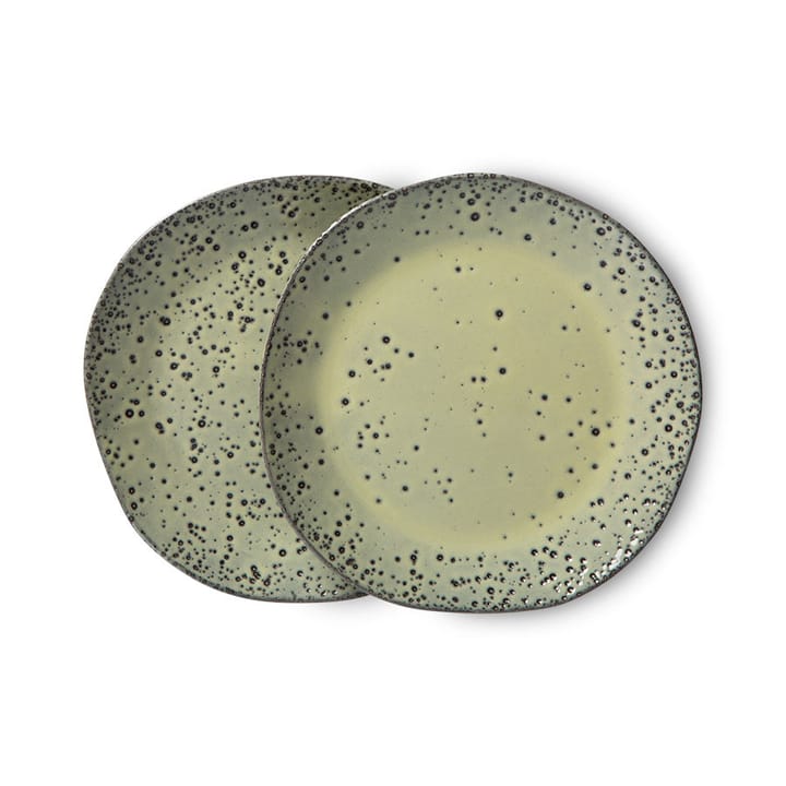 Gradient tallerken 2-pak Ø16 cm, Grøn HKliving