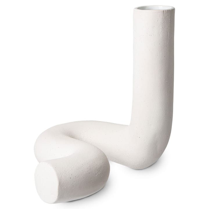 HK Objects vase Vriden 21,5x26 cm - Mat hvid - HKliving