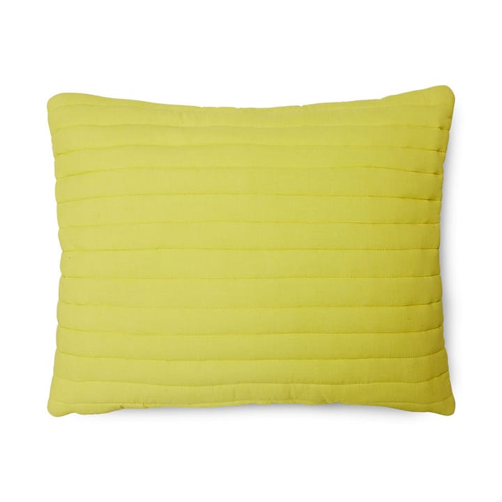 Mellow pude 50x60 cm quiltet bomuld - Gul - HKliving
