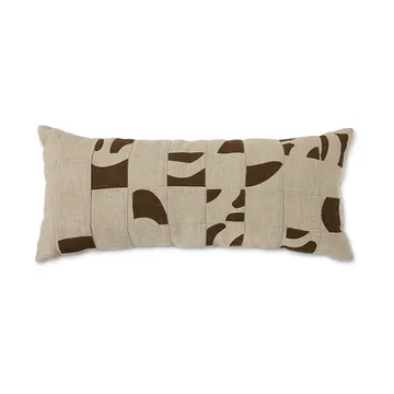 Natural patched pude 30x70 cm - Beige - HKliving