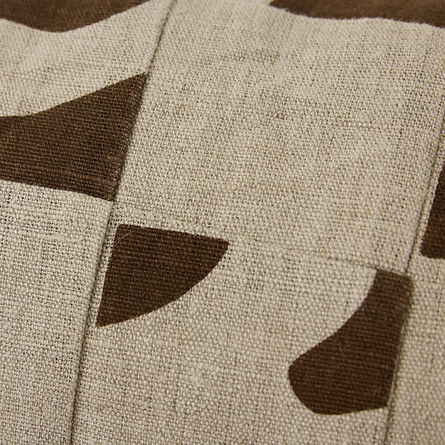 Natural patched pude 30x70 cm, Beige HKliving