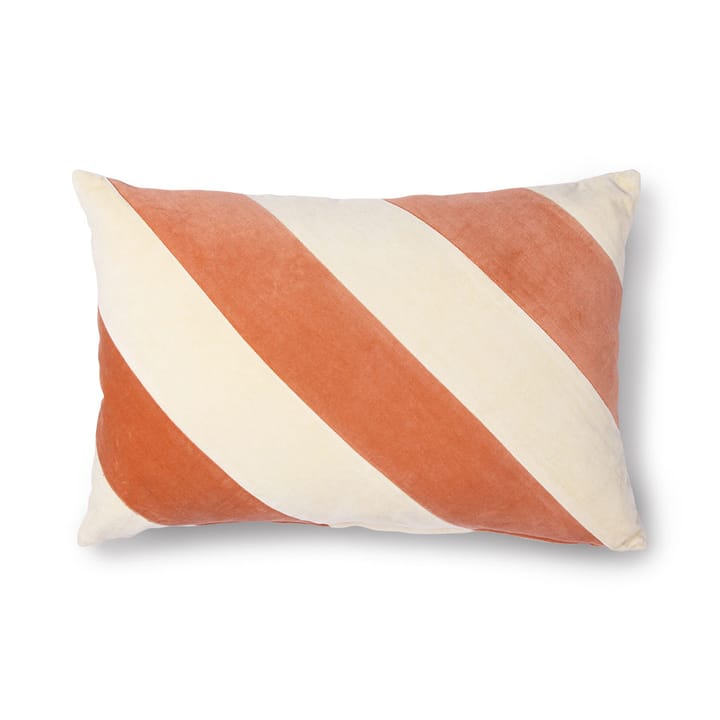 Pude Stribet 40x60 cm - Peach-cream - HKliving