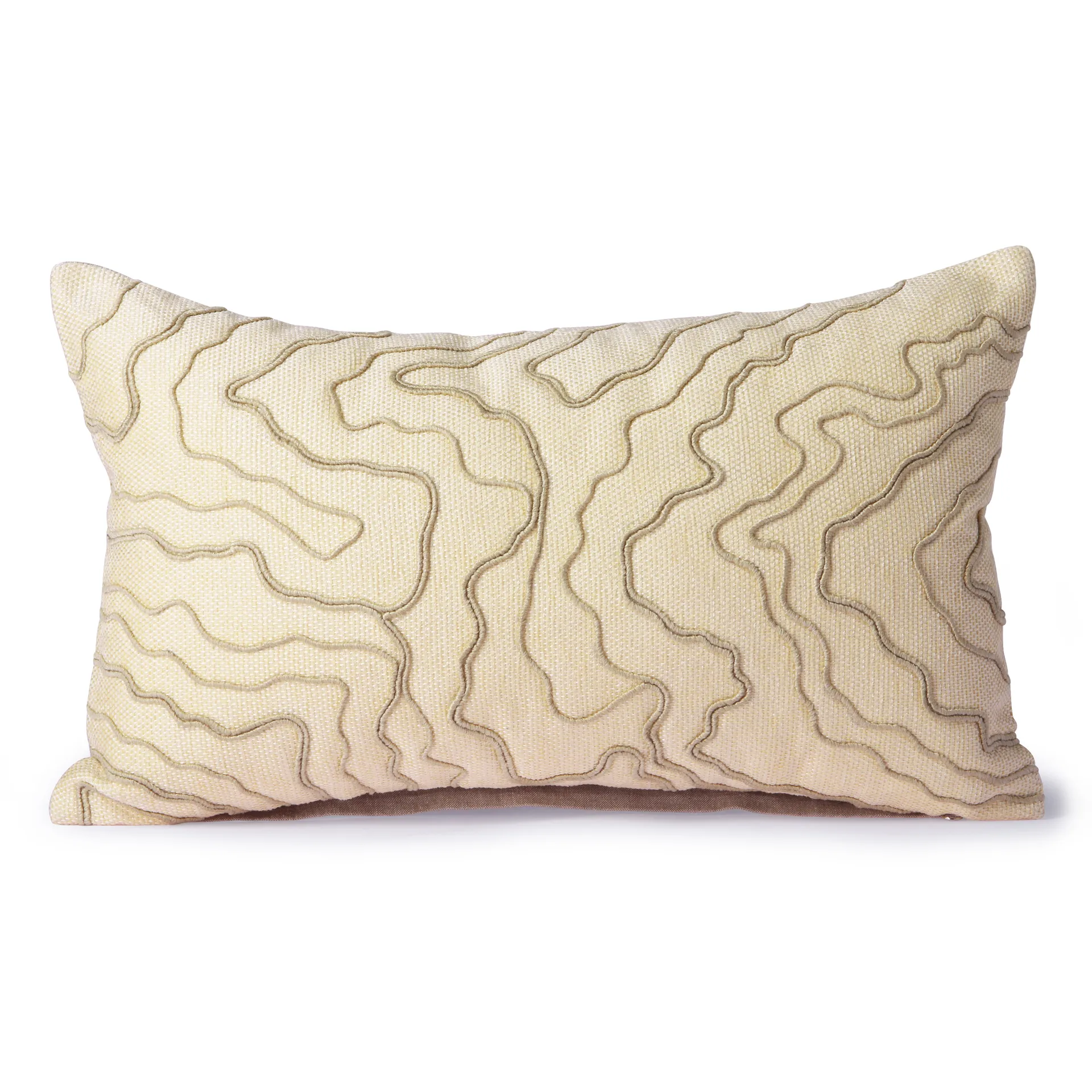 Stitched lines pude 30x50 cm, Cream/Natural HKliving