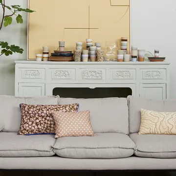 Stitched lines pude 30x50 cm - Cream/Natural - HKliving