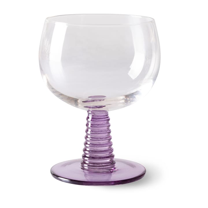 Swirl vinglas lavt - Purple - HKliving