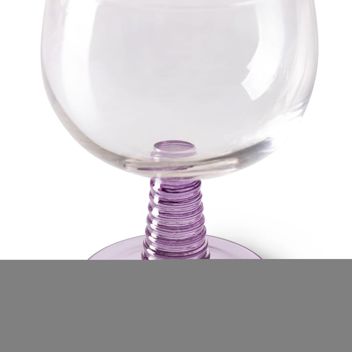 Swirl vinglas lavt, Purple HKliving