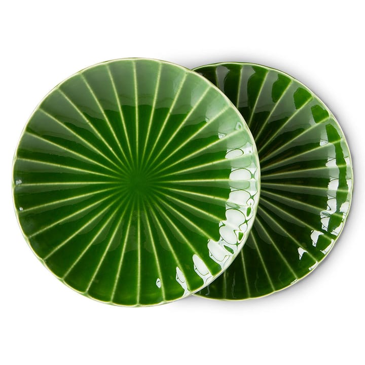 The Emeralds tallerken 2-pak Ø21,6 cm, Grøn HKliving