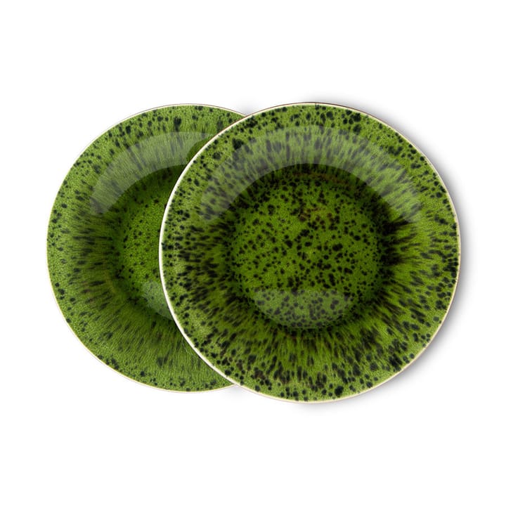 The Emeralds tallerken 2-pak Ø21,6 cm, Grøn HKliving