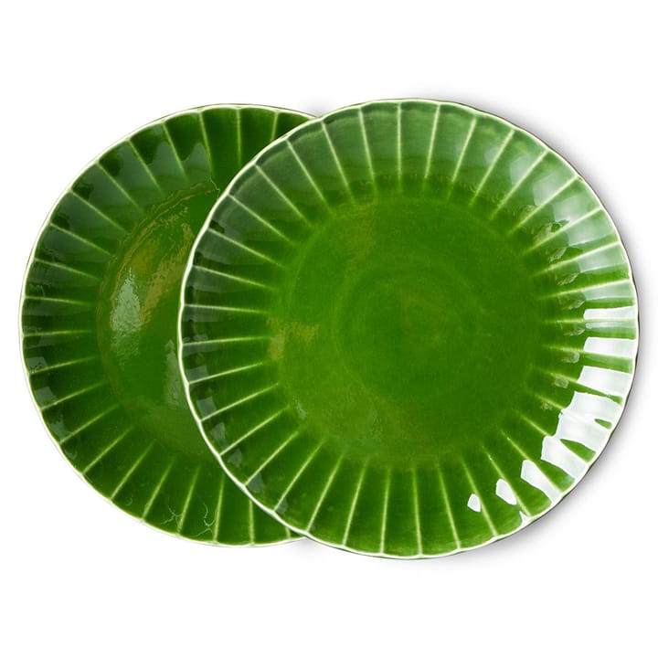 The Emeralds tallerken 2-pak Ø27 cm, Grøn HKliving