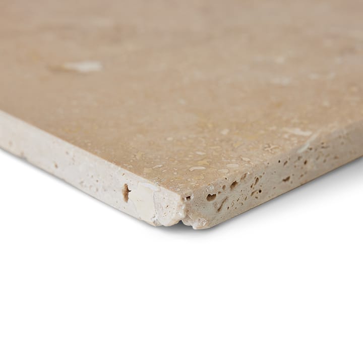 Travertin skærebræt 40x50 cm, Beige HKliving