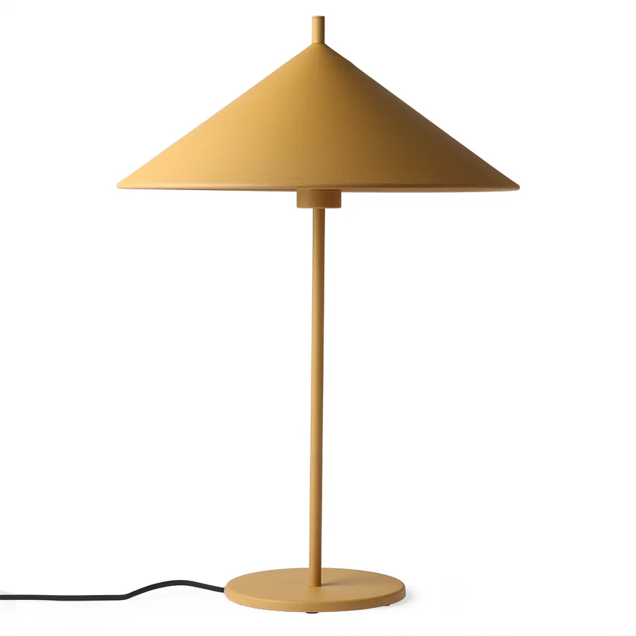 Triangle bordlampe L, Matt ochre HKliving