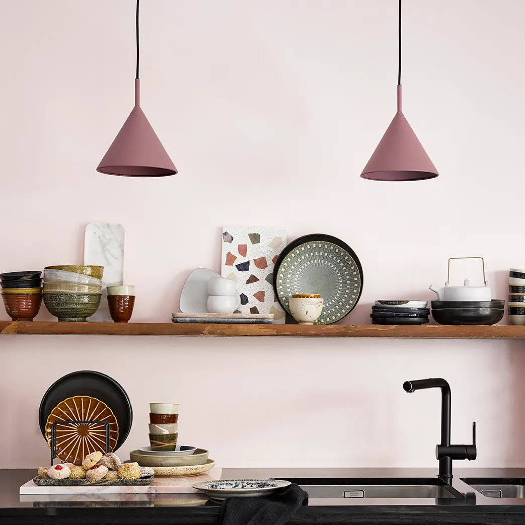 Triangle loftslampe M, Matt purple HKliving