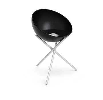 BOWL 57 ildsted - Sort-sølv, tripodstativ - Höfats