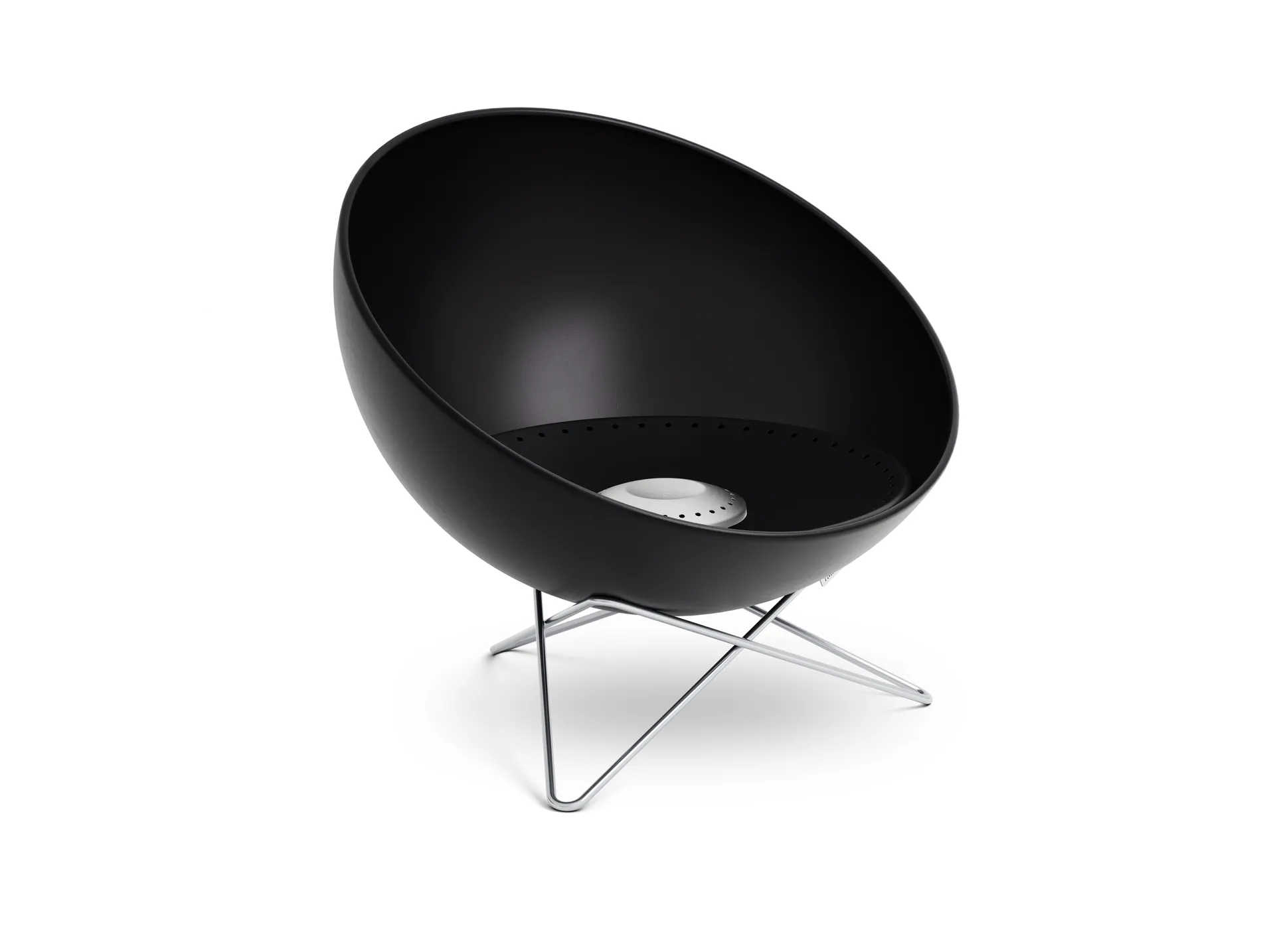 BOWL 70 ildsted, Sort-sølv, stjernestativ Höfats