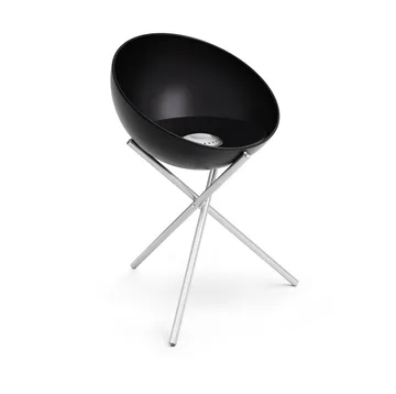 BOWL 70 ildsted - Sort-sølv, tripodstativ - Höfats