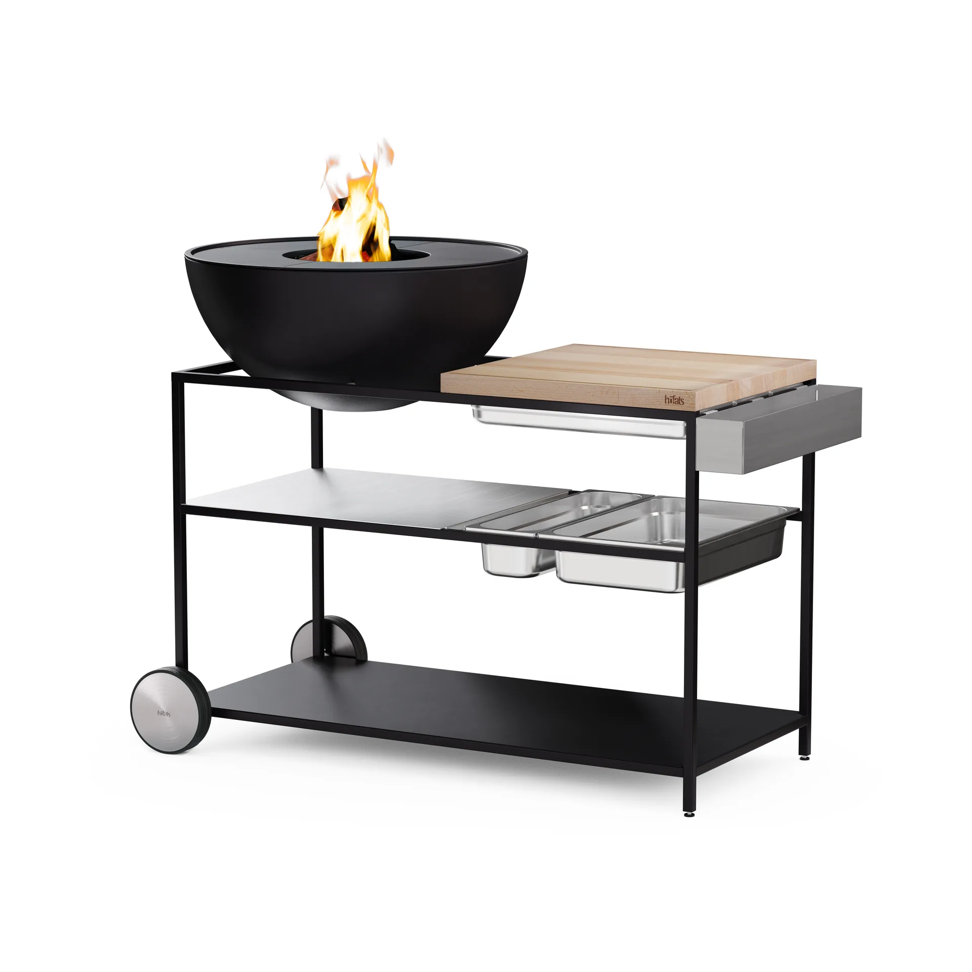 FIRE KITCHEN redskabsholder, Rustfrit stål Höfats