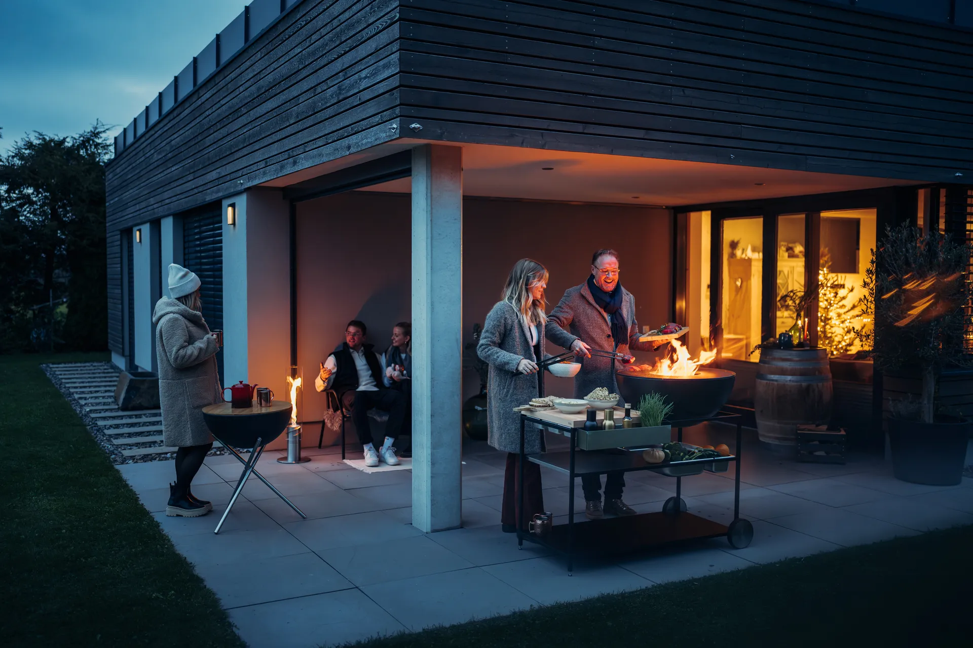 FIRE KITCHEN udekøkken, Sort Höfats