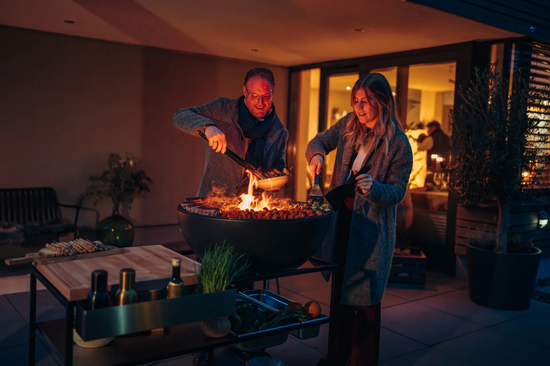 FIRE KITCHEN udekøkken, Sort Höfats