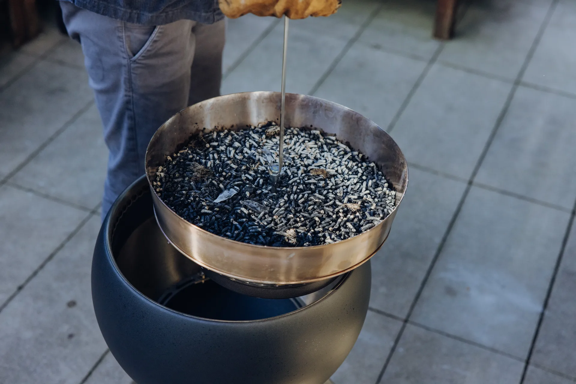 MOON 45 askebæger med extension, Sølv Höfats