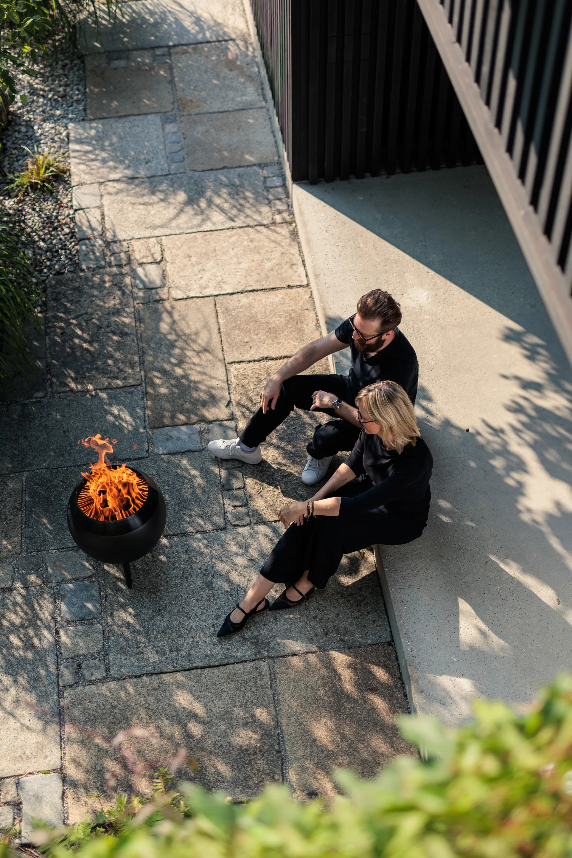 MOON 45 ildsted, All black, lavt stativ Höfats