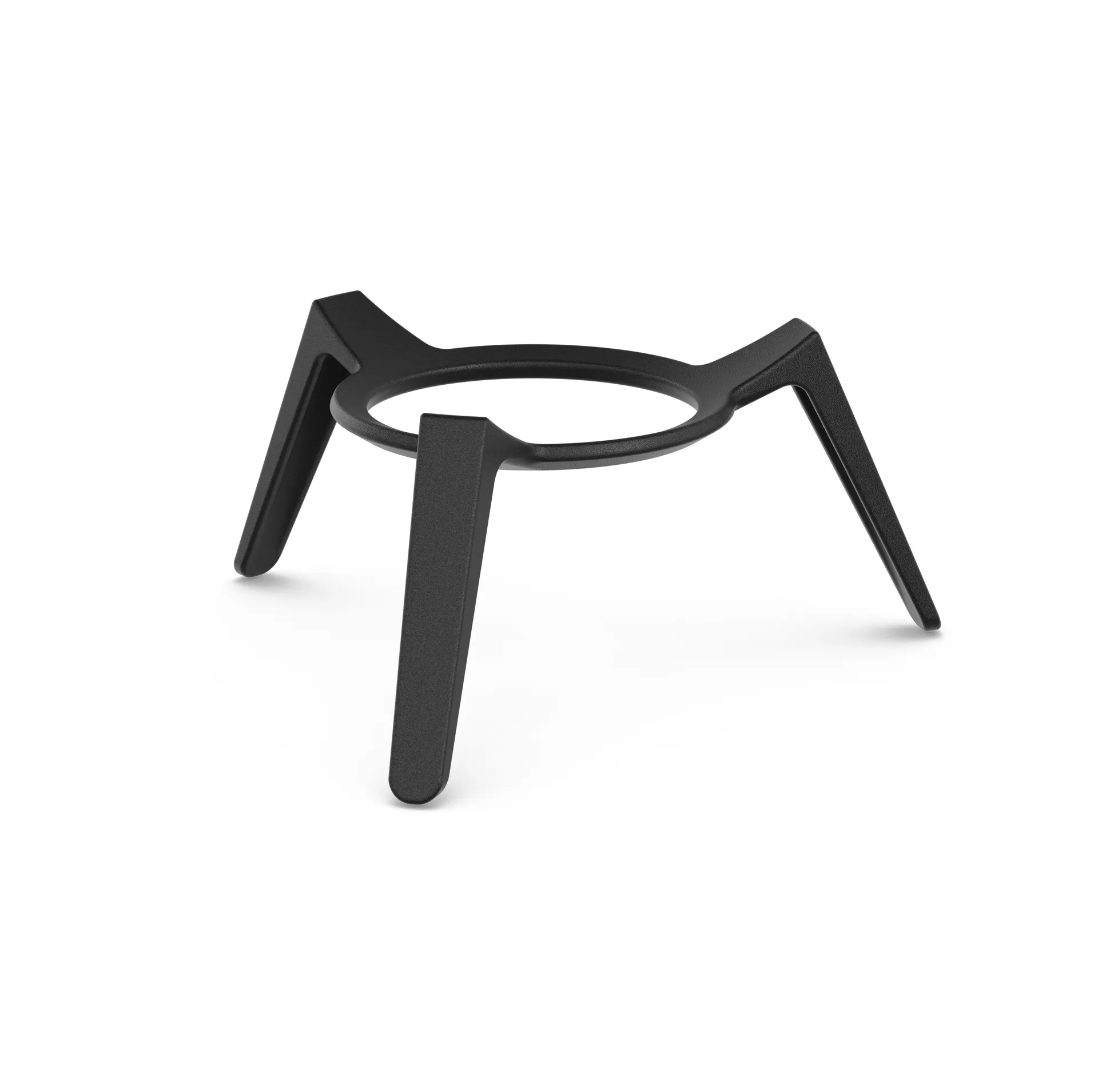 MOON 45 ildsted, Sort-sølv, lavt stativ Höfats