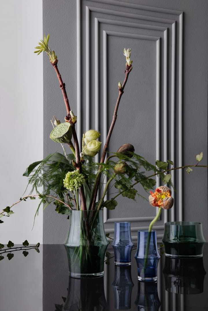 Arc blomsterkrukke Ø14,5 cm, Mørkegrøn Holmegaard