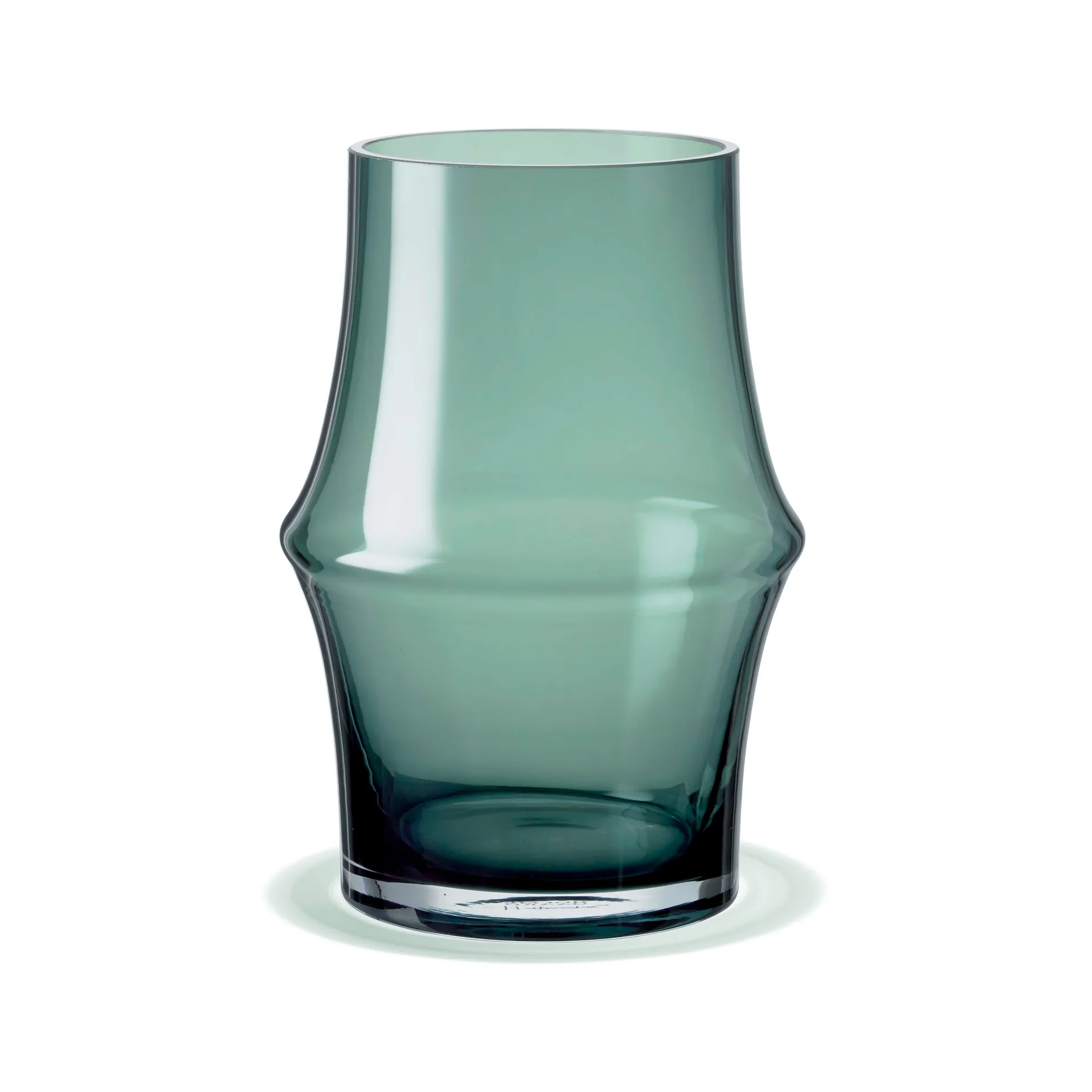 Arc vase 21 cm, Mørkegrøn Holmegaard