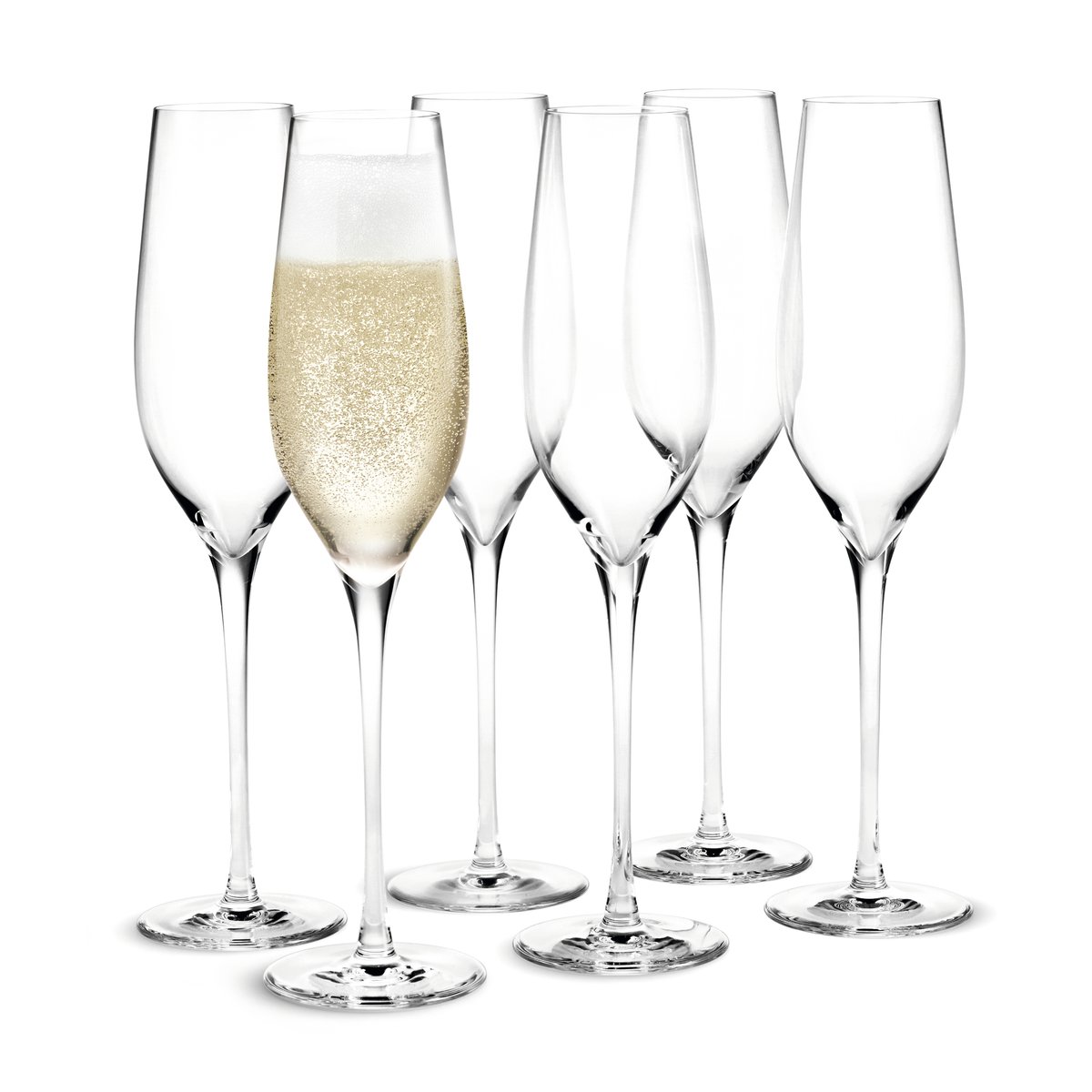 Holmegaard Cabernet champagneglas 29 cl 6-pak Klar